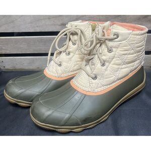 Sperry Top Sider Quilted Wool Ankle‎ Boots Rain Duck Winter Boot Women Size 7
